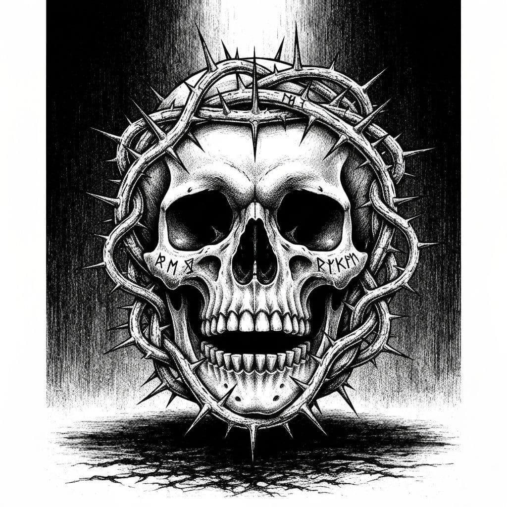Dark occult ink artwork